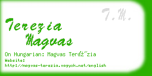 terezia magvas business card